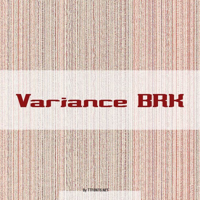 Variance BRK example